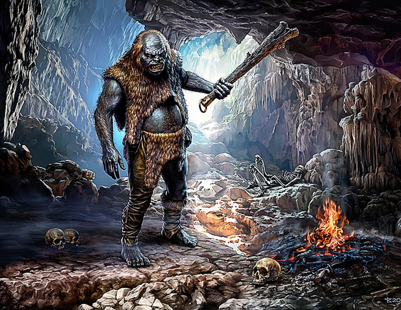 Master Box LTD 1/24 M World of Fantasy Giant Bergtroll Plastic Model